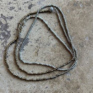 Elegant Gold/Silver Beaded Necklace